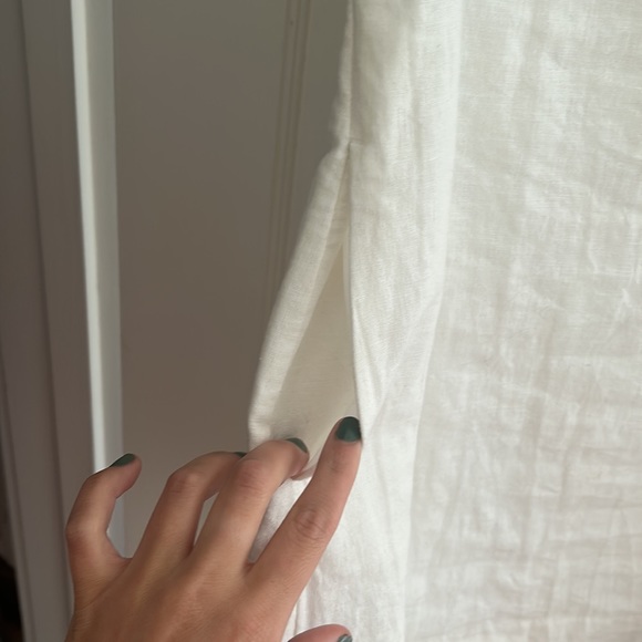 Abercrombie Linen Blend Wide Strap Mini Dress - Picture 5 of 5